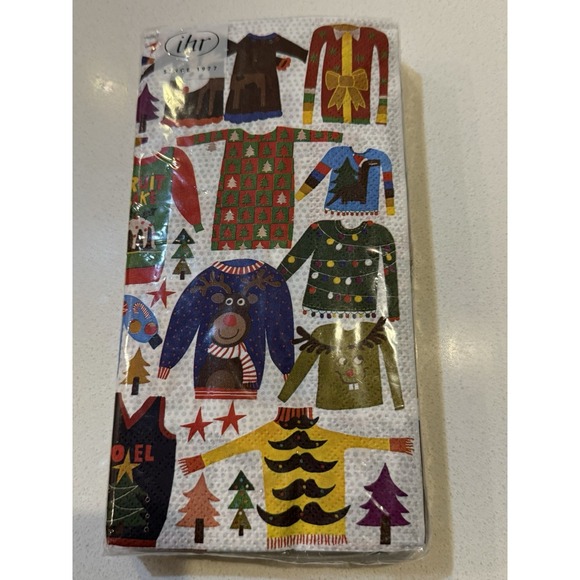 Other - ihr Holiday‎ Christmas Paper Napkins Ugly Christmas Sweaters New Package